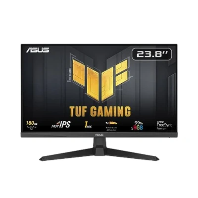 Imagen de Monitor gaming ASUS TUF VG249Q3A, 23.8 &quot;, Full HD, 1 ms GtG, 180 Hz, 2x HDMI, 1x DisplayPort, Auriculares, Negro
