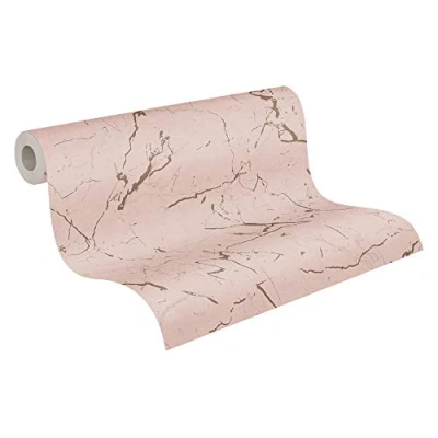 Imagen de Papel pintado Marmol Alena St. Petersburg Metropolitan Stories 2 A.S. Création tejido no 10.05 m x 0.53 Metálico Rosa Fabricado en Alemania 378554 37855 4