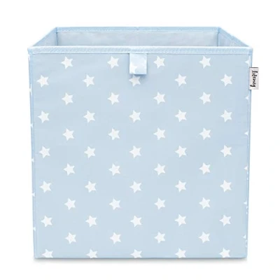 Imagen de LIFENEY caja de almacenamiento con diseño estrellas en azul claro, juguetes adecuada para estantes cubos, organizadora la habitación los niños, cesta