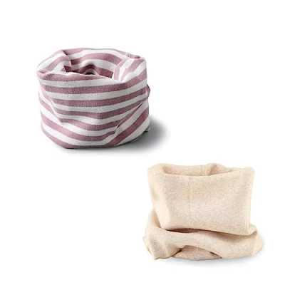 Imagen de ENSTAB 2 piezas lazo niños algodón otoño invierno bufanda bebé bucle cuello cálido niña y niño, Chicas D, W22/L40