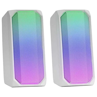 Imagen de Altavoces Bluetooth Mars Gaming Msrgb Rgb Full Mesh 2 Drivers Activos Blanco