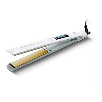 Imagen de Gama Italy Professional Elegance Argán Plancha para el pelo con aceite de argán, 150 C 230 C, color blanco