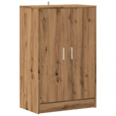 Imagen de vidaXL Mueble Zapatero Madera ingeniería Roble Artisan 60x35x92 cm