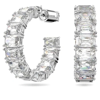 Imagen de Swarovski Creolen Metall Pendientes, Mujer, Talla: One Size, Silber