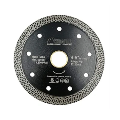 Imagen de SHDIATOOL Disco Tronzador de Diamante 10 Piezas 115MM con Malla Turbo Hoja Sierra para Porcelana Azulejos Cerámica Granito Mármol