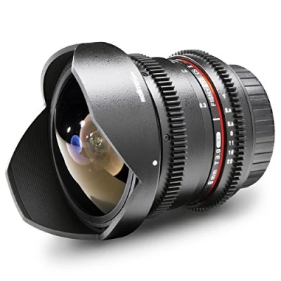 Imagen de Walimex 18710 Lente de cámara SLR Objetivo (SLR, 10/7, Ojo pez, 0,3 m, 8 mm, 180)