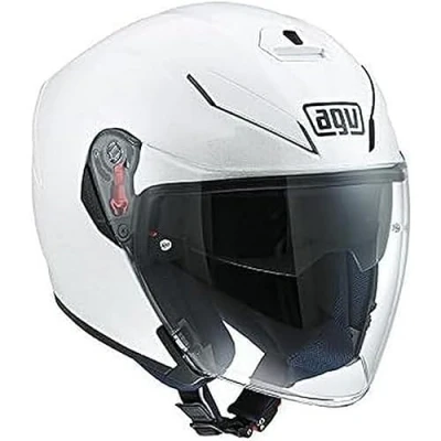 Imagen de AGV 1131A4G0 K 5 Jet Solid Casco Moto Jet, Blanco Perla, S