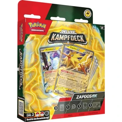 Imagen de Pokémon Juego de Cartas coleccionables: baraja Combate Lujo Zapdos ex (baraja instantáneamente jugable con 60 y Accesorios)