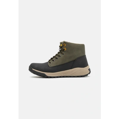 Imagen de Fila Lance Unisex Botines con cordones, Hombre, Talla: 46, Black/olive night Piel de imitación/tela