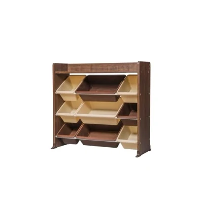 Imagen de Iris Ohyama, Mueble almacenaje/Muebles con baldas/Mobiliario infantil/Juguetero/Juguetero, Diseño y Modular, Casa, sala de juegos Kids Toy Rack TKTHR 39 Roble