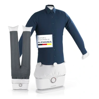 Imagen de CLEANmaxx Plancha automática de camisas PRO con accesorio para pantalones Sustituye a la plancha, vaporizador maniquí camisas, blusas y Innovadora eficaz