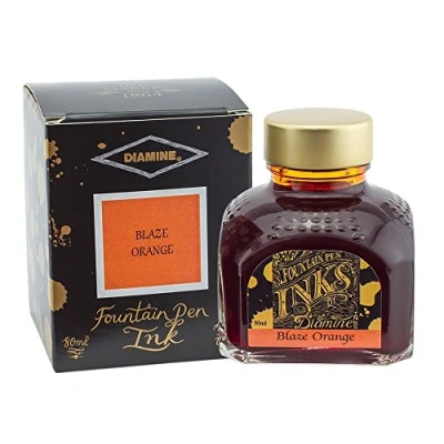 Imagen de Diamine Botella de tinta Blaze Orange 80 ml