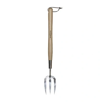 Imagen de Kent &amp; Stowe horca Larga de jardinería Horquilla Acero Inoxidable para Plantar, con Mango Largo Madera Fresno, tamaño: 58,5 cm