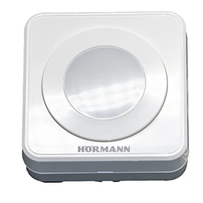 Imagen de Hörmann 4511646 Pulsador / botón interior IT1b 1 cubierto, grande iluminado, apertura cómoda de la puerta