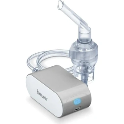 Imagen de Beurer IH 58 Inhalador con tecnología de aire comprimido, silencioso, pequeño y ligero, para el tratamiento las vías respiratorias mediante la nebulización medicamentos líquidos
