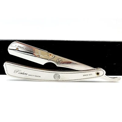 Imagen de Parker SRX Navaja de afeitar profesional barbero para hombre, Acero Inoxidable