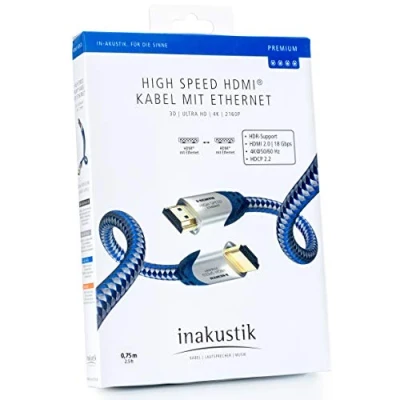Imagen de Cable Inakustik Premium 2.0 Hdmi 4k 0,75 M