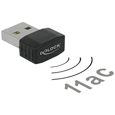 Imagen de Delock Adaptador Wi fi 12461, Negrored Inalámbrica