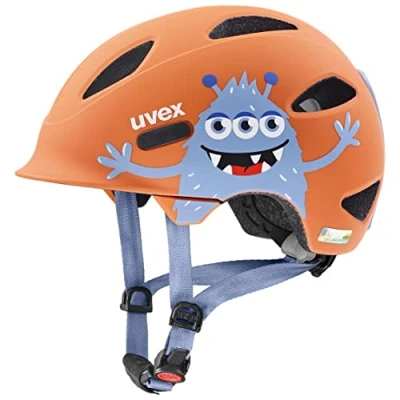 Imagen de uvex OYO Style Casco para niños, Unisex Baby, Monster Papaya Matt, 45 50 cm