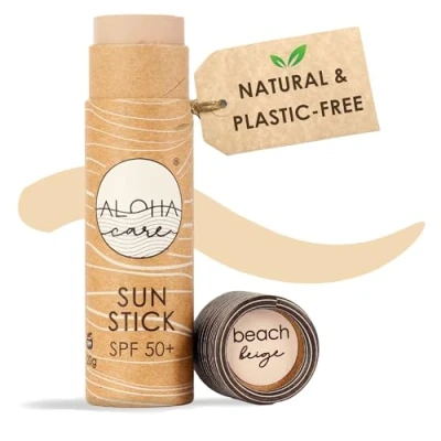 Imagen de Aloha Sun Stick SPF 50+ (beige), Crema Solar Surf, Facial 50+, Protector Mineral con Color, en Barra, Stick, 20g