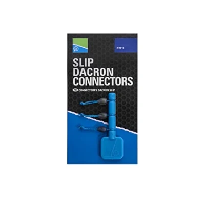 Imagen de Preston Slip Dacron Connector (3 pcs) Medium Green Elastic Accesorio de pesca