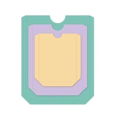 Imagen de Craftelier Set de Troqueles Esenciales para Creaciones Scrapbooking y otras Manualidades Forma Bolsillos Tamaño Aproximado los entre 6,9 x 8,6 cm 11,7 14,4