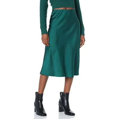 Imagen de The Drop Women&#039;s Maya Falda con efecto seda, Trek Green, 4XL Grande