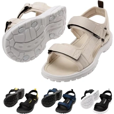 Imagen de CRESSI Pete Sandal White/Sand 40 Sandalia Ideal para los Días de Verano en la Playa, Unisex Adult, Blanco/Arena