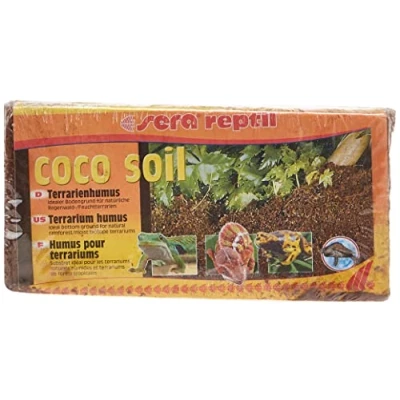 Imagen de sera Reptil Coco Soil Humus de terrario Fibra para terrarios húmedos, 650 g (1 Unidad)
