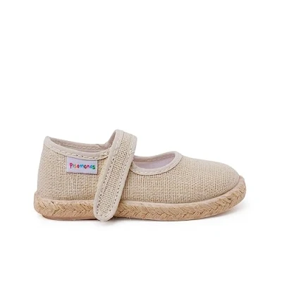 Imagen de Pisamonas Merceditas Cierre Adherente Zapatos de bebé para niños, Talla: 21, Beige