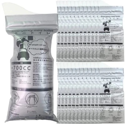Imagen de Alled Bolsas de Orina Desechables 700 ml, para Camping, Viajes, al Aire Libre, Urinario, Atasco, Emergencia, Portátil, Bolsa Orinal, Gel Hombres, Mujeres, Niños