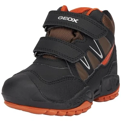 Imagen de Geox J New Savage Boy B A, Zapatillas, Black Dk Orange, 39 EU