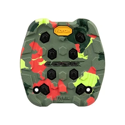 Imagen de Look Cycle Almohadilla de Sendero Activ Grip Compatible con los Pedales Planos Trail Seguridad Antideslizante Goma Agarre innovadora Tracción excepcional Camuflaje Loco