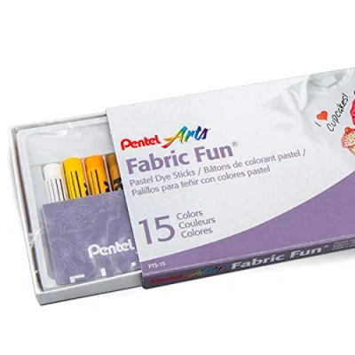 Imagen de Pentel Fabric Fun Juego de lápices colores para tela 15
