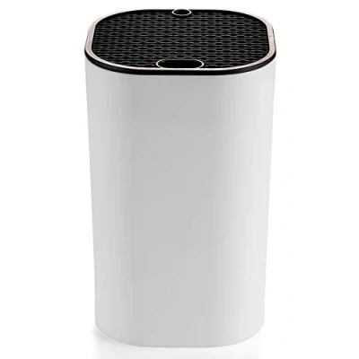 Imagen de Bloque de cuchillos universal para cocina, soporte sin cuchillos, ahorro espacio seguro, almacenamiento estable con tijeras y ranura barra afilar, color blanco