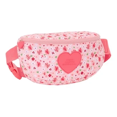 Imagen de Safta VMB IN Bloom Riñonera Infantil Niño, Ideal para Jóvenes y Niños de Diferentes Edades, Cómoda Versátil, Calidad Resistencia, 23x9x14 cm, Color Rosa