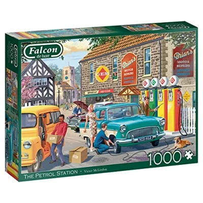 Imagen de Falcon The Petrol Station Luxe Rompecabezas, Multicolor (James Galt 11321)