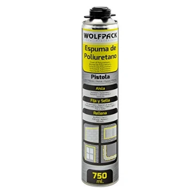Imagen de WOLFPACK LINEA PROFESIONAL 14010151 Espuma Poliuretano 750 ml.para Pistola, Multicolor