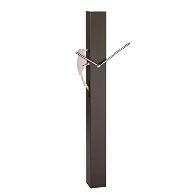 Imagen de TFA Dostmann Picus 60.3062.08 Reloj de péndulo analógico Moderno, Movimiento Cuarzo, diseño pájaro Oro Rosa, marrón Oscuro, 246 x 75 653 mm