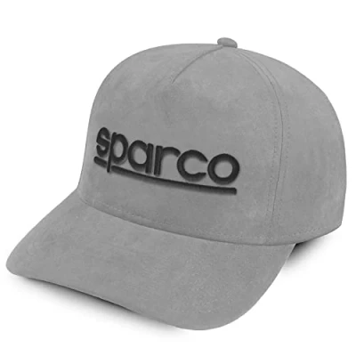 Imagen de Sparco Gorra Suede Gris béisbol, Estandar Unisex Adulto