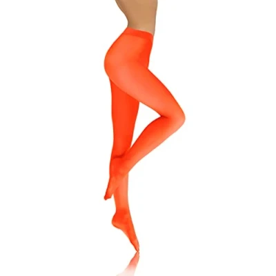Imagen de Sesto Senso Medias Microfibra Opacas Coloridas Ropa Mujer 40 DEN 4 Naranja Neon