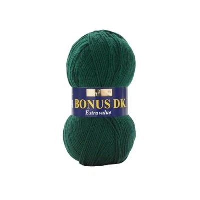 Imagen de Hayfield Lana de Tejido Doble Bonus DK (100 g), Hilo, Bottle Green, 19 x 9 cm