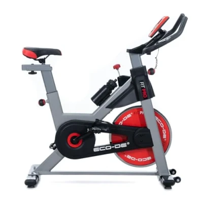 Imagen de ECODE® Bicicleta Indoor Ejercicio Gym Casa Fitness Bikes Volante Inercia, Resistencia Ajustable con Pantalla LCD y Monitor de Frecuencia Cardíaca,FIT PRO (Gris) ECO 814