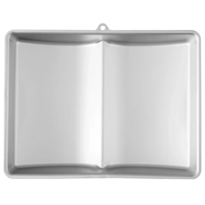 Imagen de Wilton 2105 2521 Molde para Hornear, diseño Libro Abierto, Aluminio, Plateado, 2 Unidades