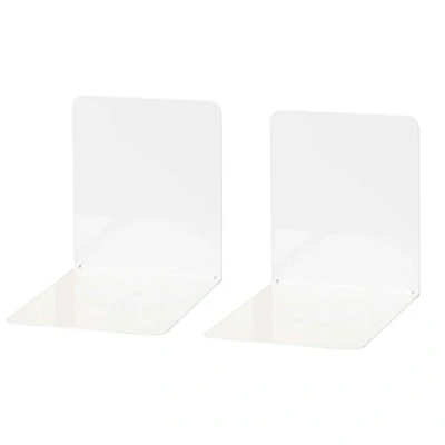 Imagen de Wedo 1021100 Sujetalibros de metal, ancho, 2 unidades, 14 x 12 cm, color blanco