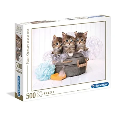 Imagen de Clementoni 35065 Puzzle 500 Piezas Kittens and Soap