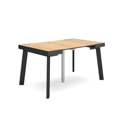 Imagen de Skraut Home Mesa Consola Extensible Comedor Plegable 140 para 6 comensales Patas de Madera Estilo Moderno Roble