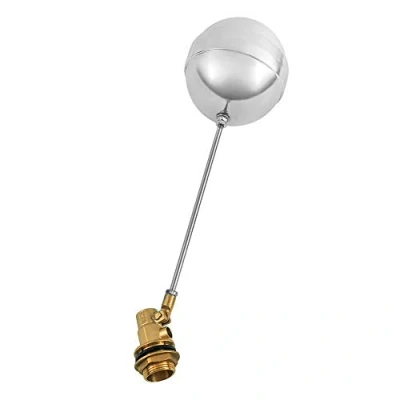 Imagen de QWORK Flotador Válvula De Latón Acero Inoxidable, G1&quot; DN25 ajustable con rosca macho, sensor hidráulico