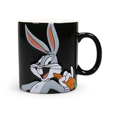 Imagen de Half Moon Bay Taza Looney Tunes Bugs Bunny desayuno cerámica 350 ml te café Licencia oficial