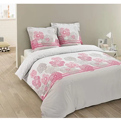 Imagen de Vision FLO Juego de funda nórdica 240 x 220 cm con 2 fundas almohada 65 cm, 100% algodón